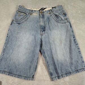 Raider Jean Co Distressed Shorts Men 36x13 Denim Hip-Hop Old School Skater Y2k